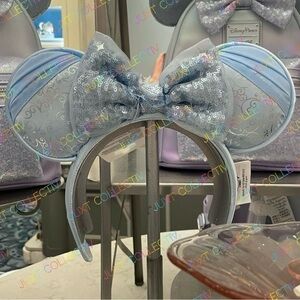 NWT Disney Parks Disneyland Cinderella Sequin Minnie Ears Headband